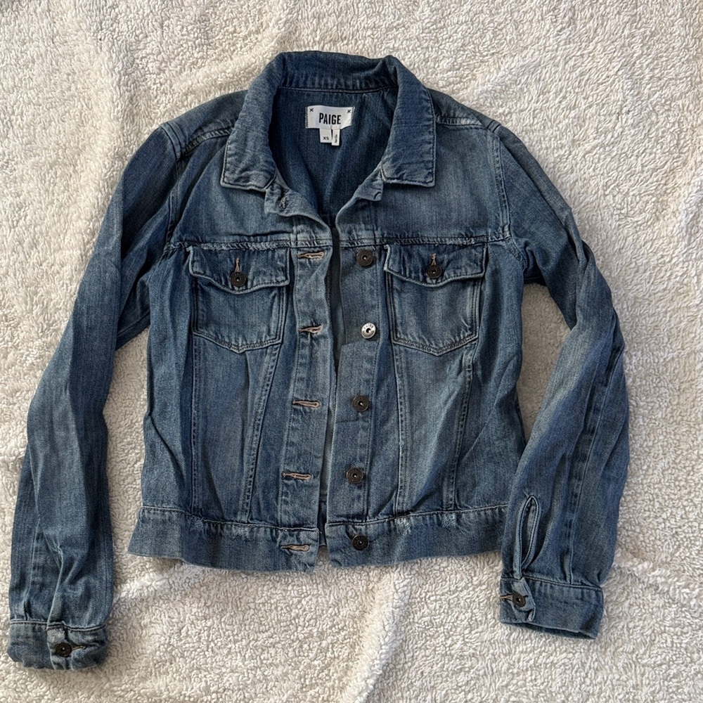 PAIGE Women's Classic Indigo Jean Jacket